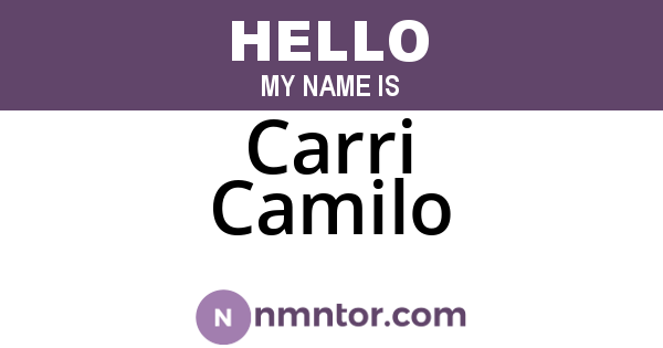 Carri Camilo