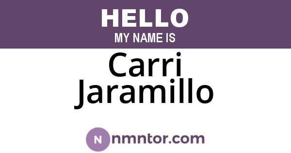 Carri Jaramillo