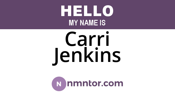 Carri Jenkins