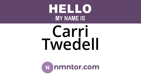 Carri Twedell