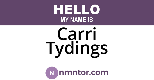 Carri Tydings