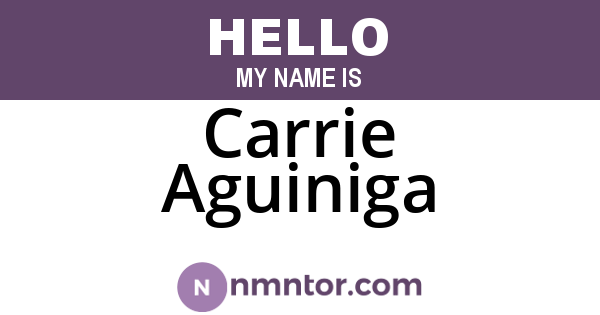 Carrie Aguiniga