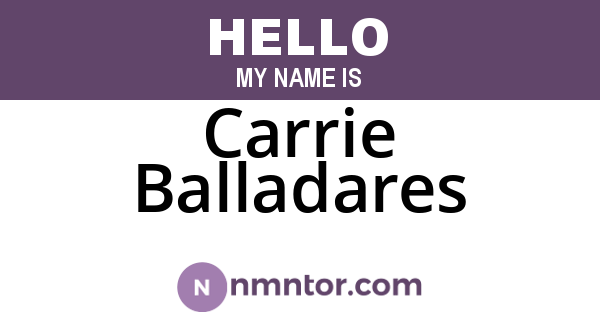 Carrie Balladares