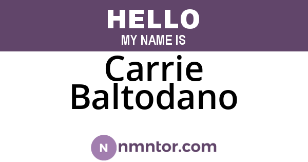 Carrie Baltodano