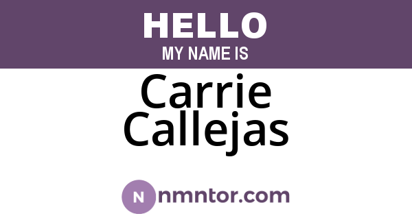 Carrie Callejas
