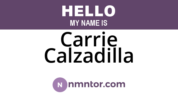 Carrie Calzadilla