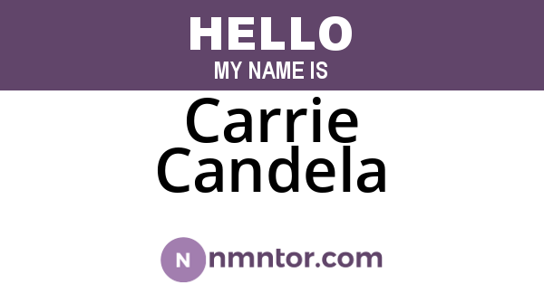 Carrie Candela