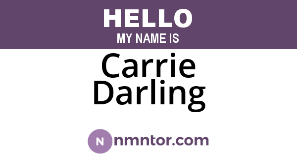 Carrie Darling