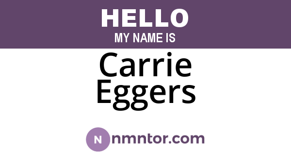 Carrie Eggers