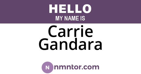 Carrie Gandara