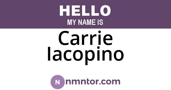 Carrie Iacopino