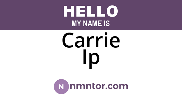 Carrie Ip