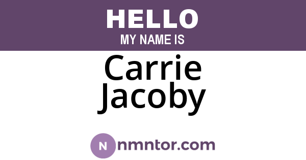 Carrie Jacoby