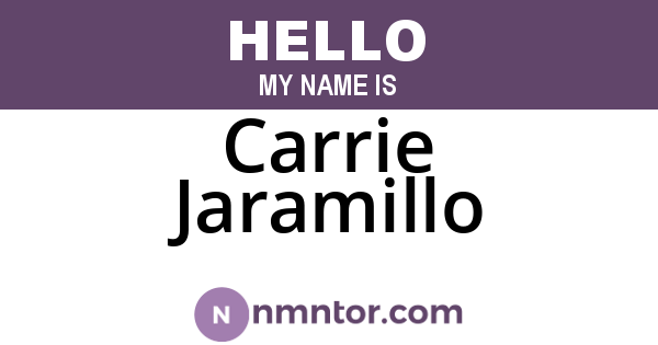 Carrie Jaramillo