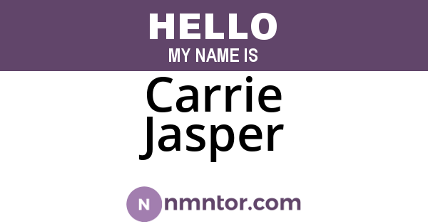 Carrie Jasper