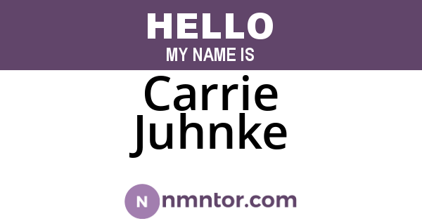 Carrie Juhnke