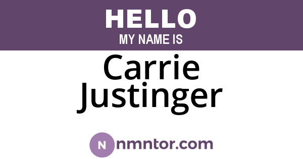 Carrie Justinger