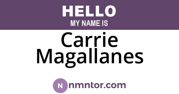 Carrie Magallanes