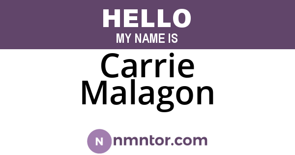 Carrie Malagon