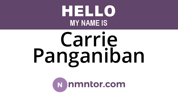 Carrie Panganiban