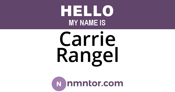 Carrie Rangel