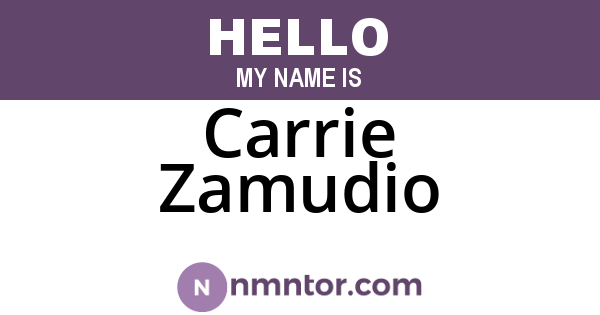 Carrie Zamudio
