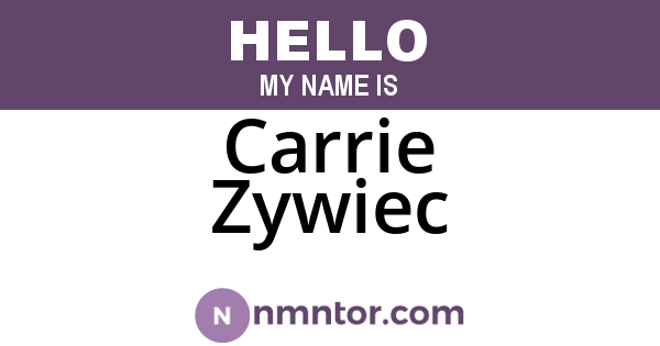 Carrie Zywiec