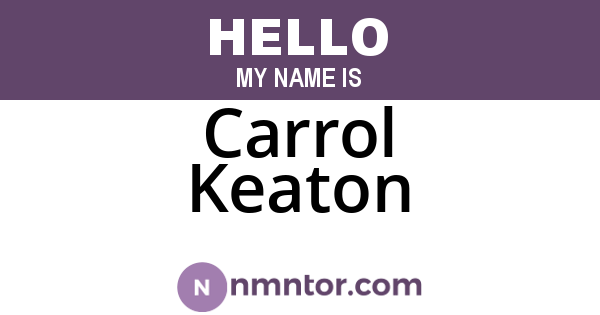 Carrol Keaton