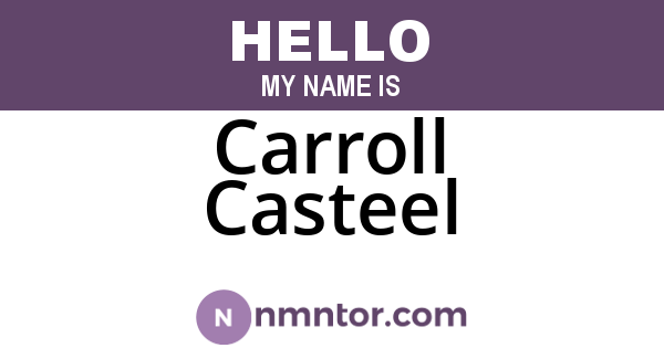 Carroll Casteel