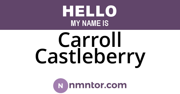 Carroll Castleberry