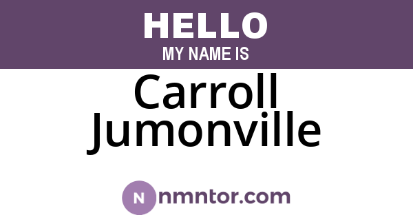 Carroll Jumonville