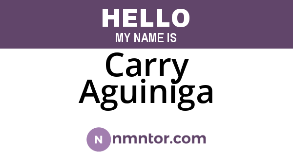 Carry Aguiniga