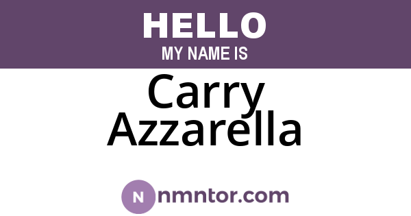 Carry Azzarella