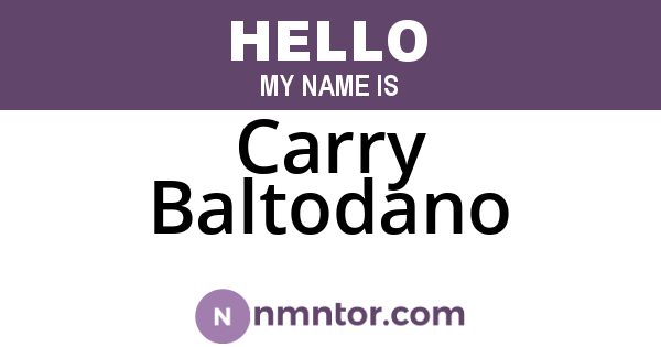 Carry Baltodano