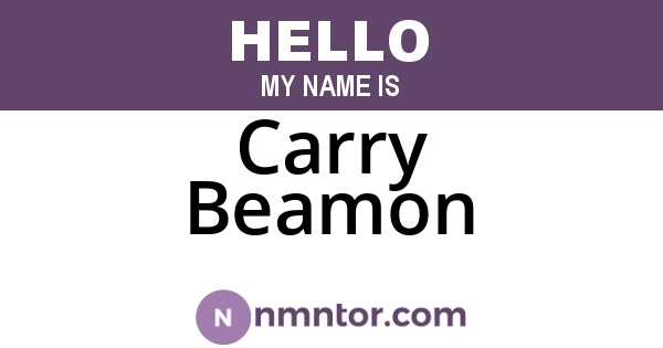 Carry Beamon