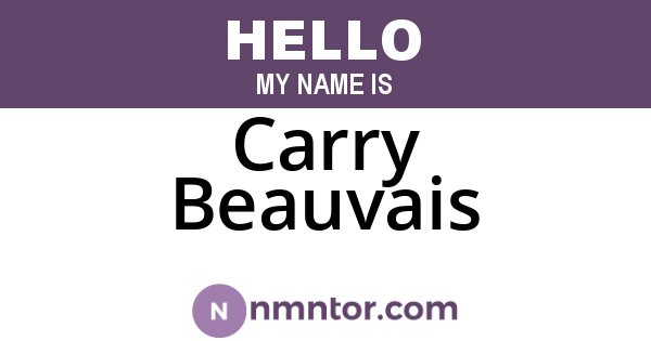 Carry Beauvais