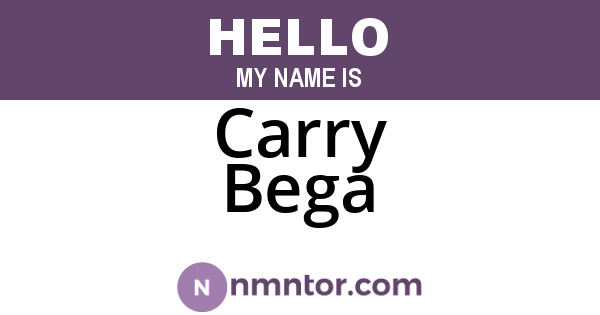 Carry Bega