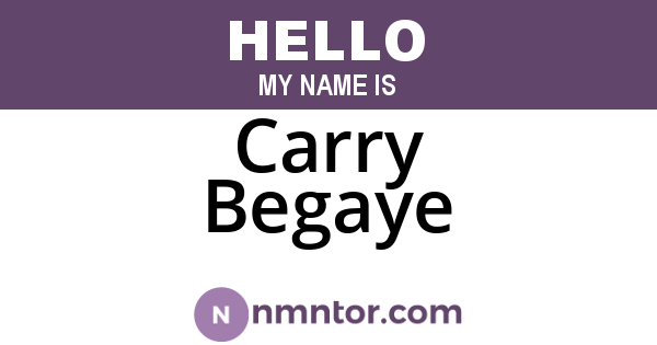 Carry Begaye
