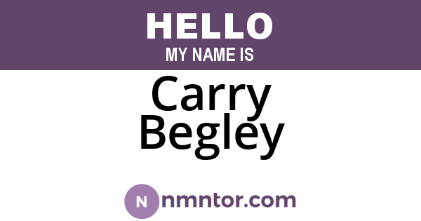 Carry Begley