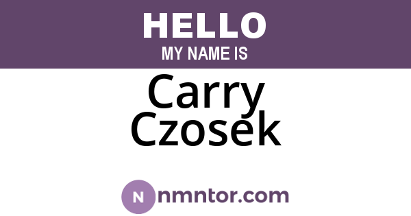 Carry Czosek