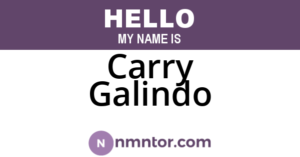 Carry Galindo