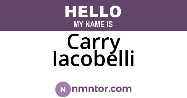 Carry Iacobelli