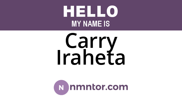 Carry Iraheta