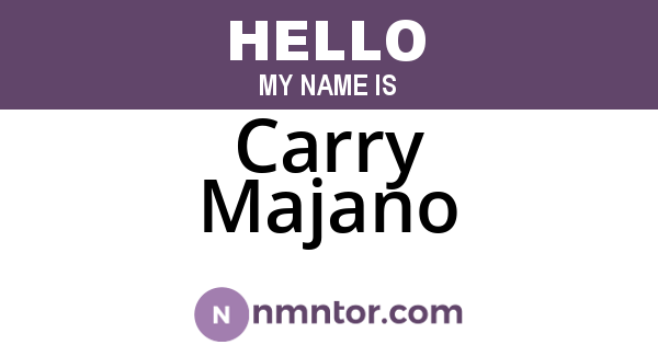 Carry Majano