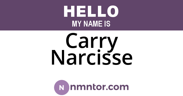 Carry Narcisse
