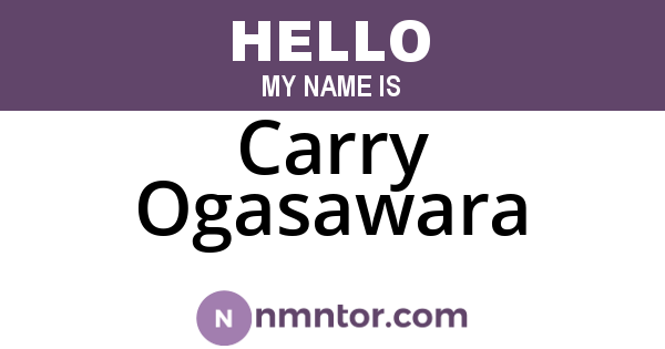 Carry Ogasawara