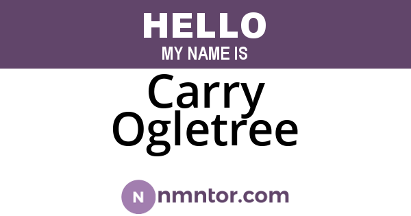 Carry Ogletree