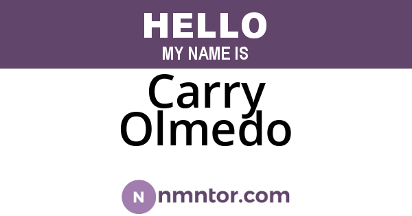 Carry Olmedo