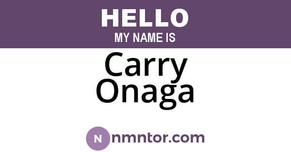 Carry Onaga