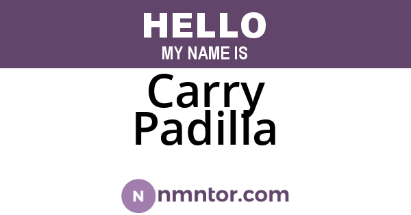 Carry Padilla